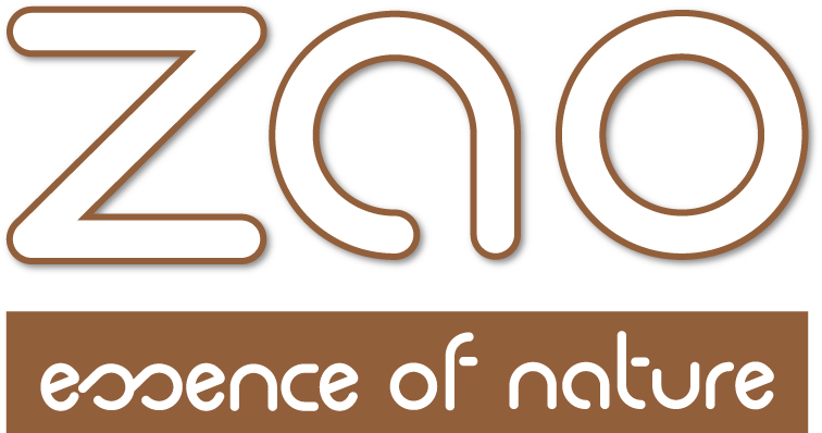 Logo van ZAO, een 100% natuurlijke make-up lijn